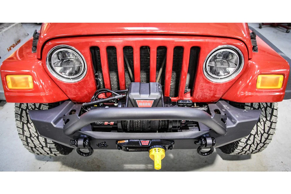 Pyro Mid-Width Front Bumper with Flat Top Stinger | Jeep Wrangler CJ/YJ/TJ - Image 6