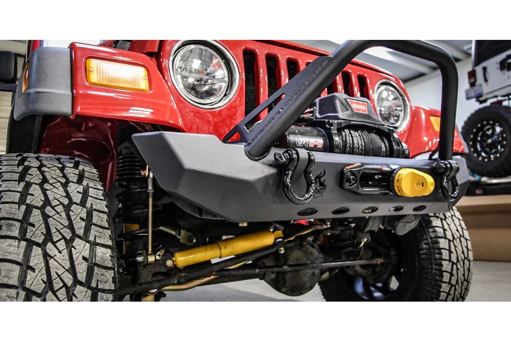 Pyro Mid-Width Front Bumper with Flat Top Stinger | Jeep Wrangler CJ/YJ/TJ - Image 7